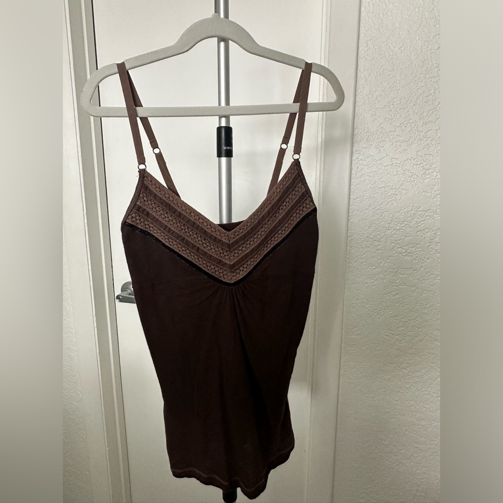 abercrombie & Fitch Brown Tank Top Adjustable Straps Size Small